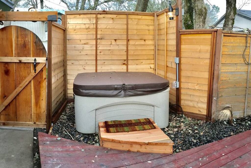 Your secluded hot tub.