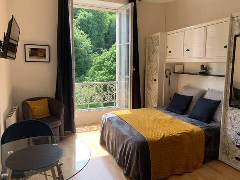 Bright studio near thermal baths