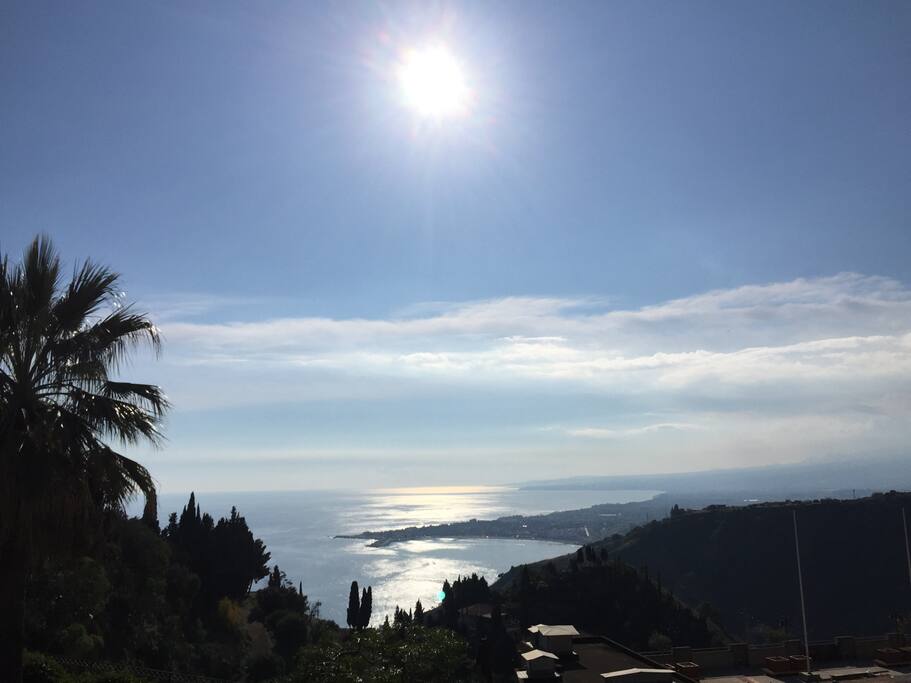 La vista dal nostro terrazzo