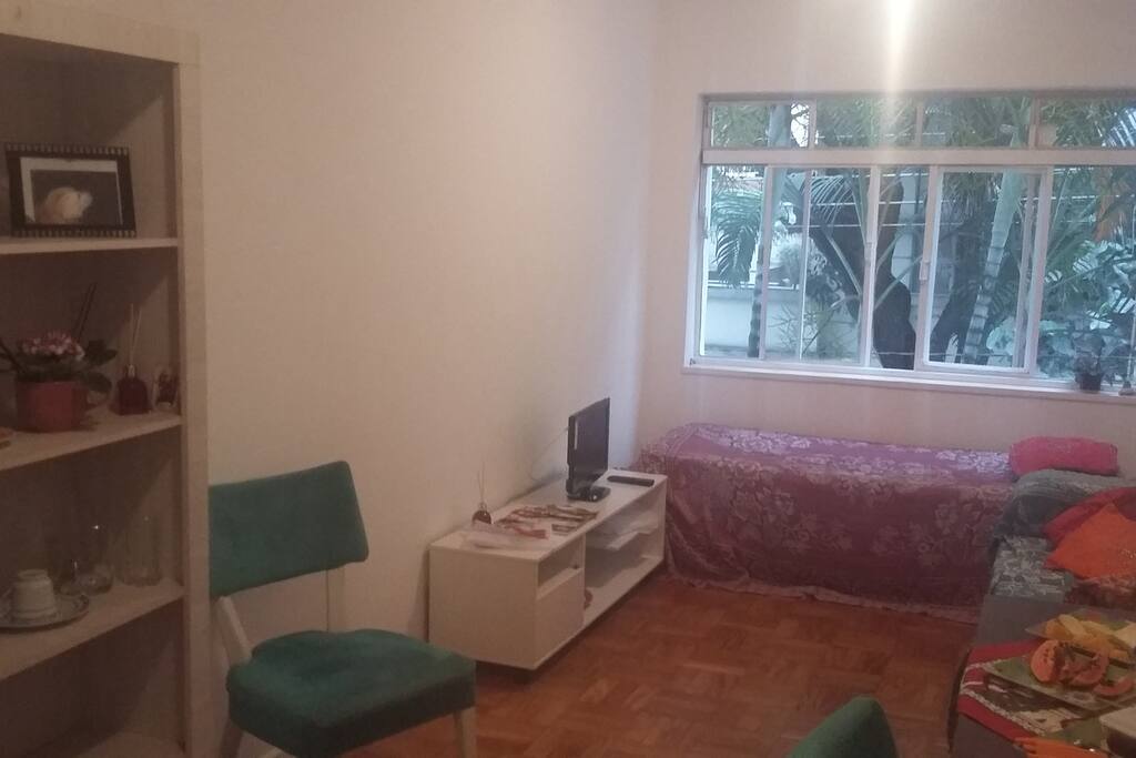 sala de estar vista verde