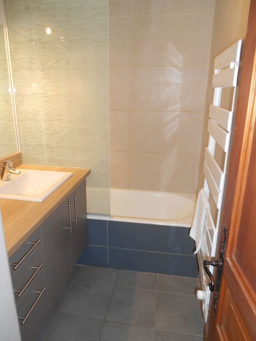 Salle de bain entièrement rénovée récemment
