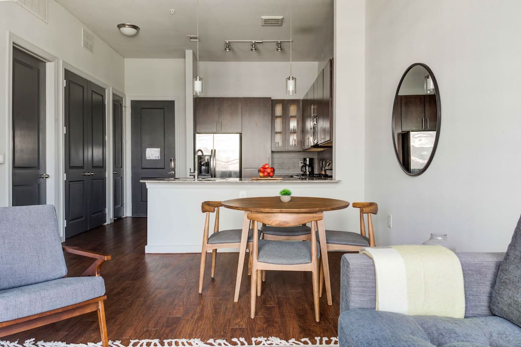 Dining area with room for four