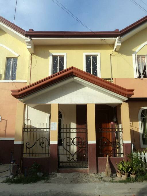 The gate of the house...