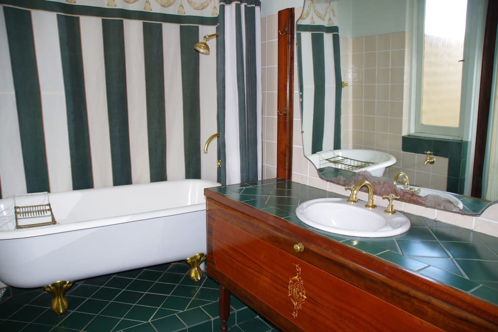 Lovely spacious bathroom with Antique Claw Foot Bath