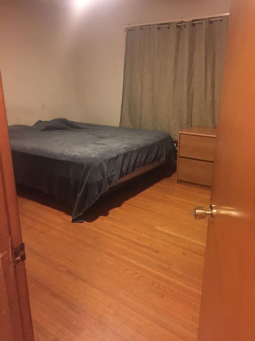 An example of what a Private King Size Bedroom with lock on door with key plus private bathroom will look like.