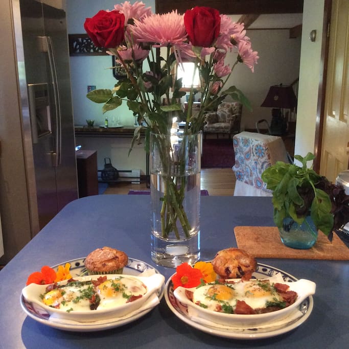 Breakfast is always a treat!