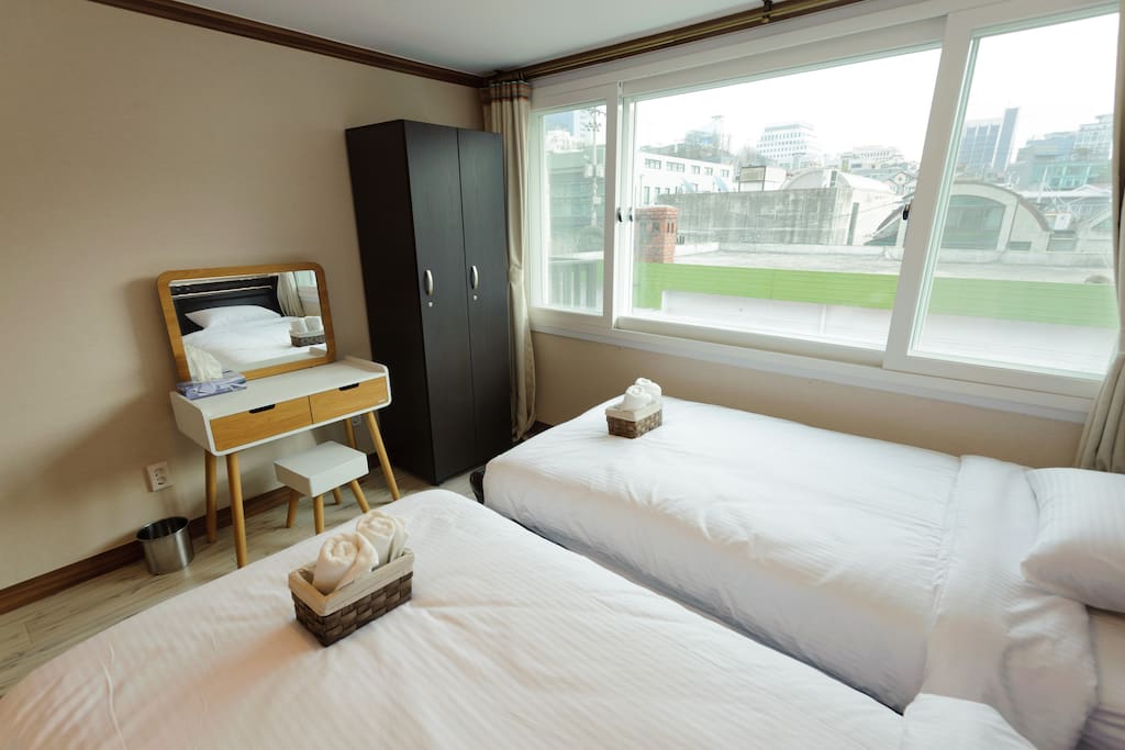 Female dormitory with dressing table