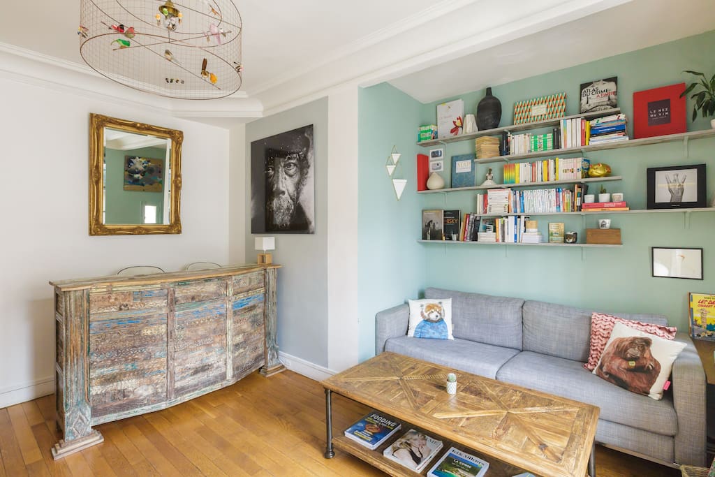Arty living room
