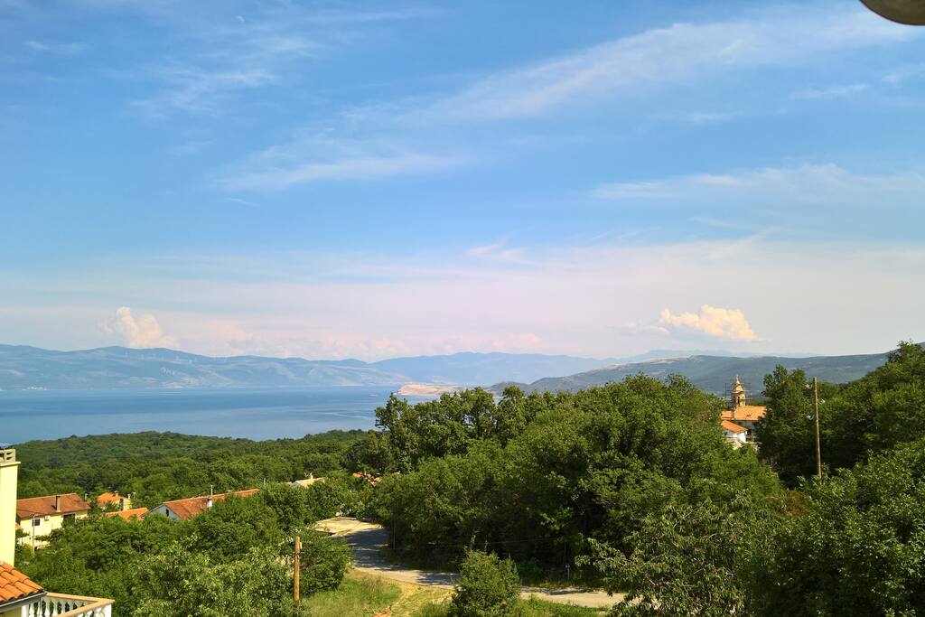 view from balcony