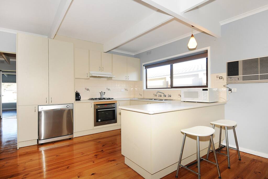 open plan kitchen