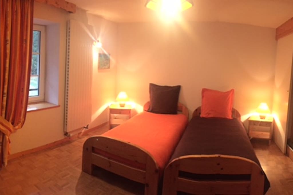 chambre vue jardin