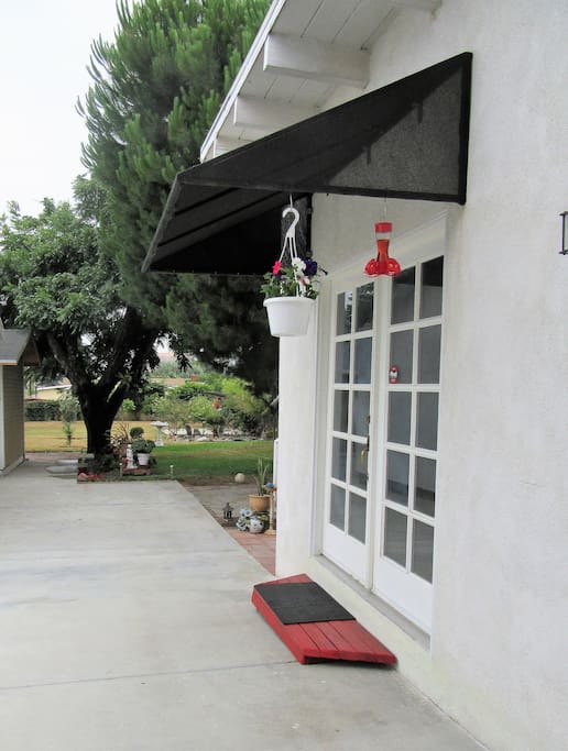 Guest house. Your private entrance through the very safe, gated backyard.