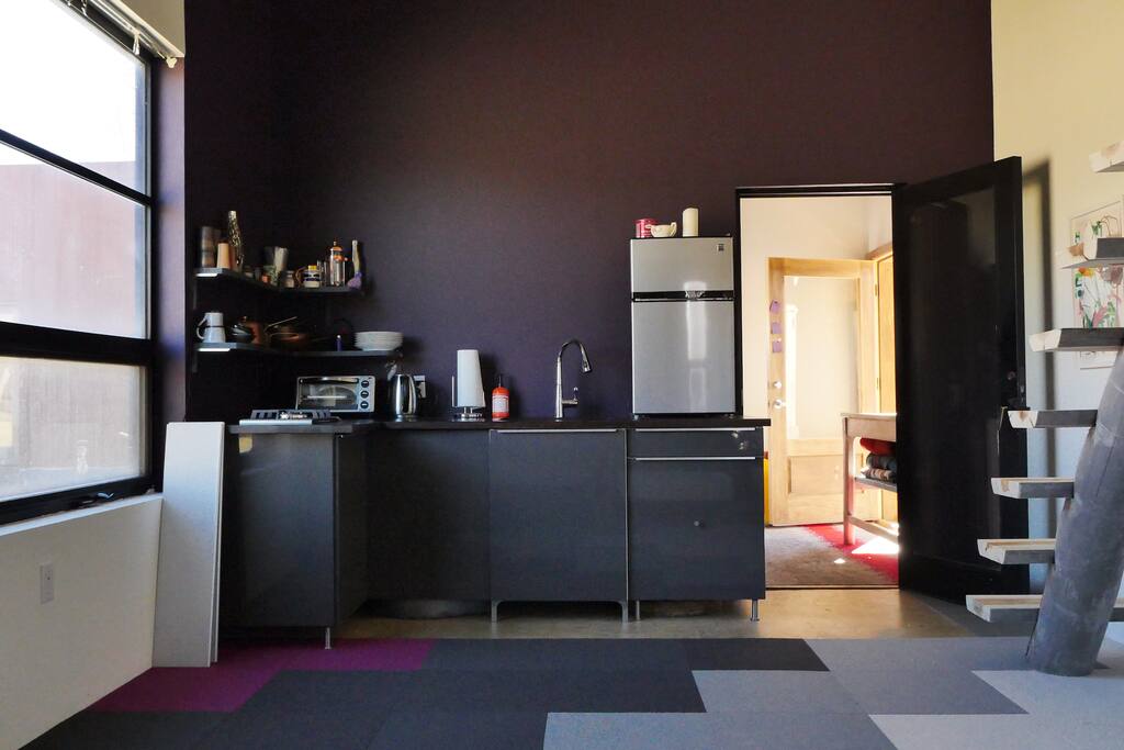 View of kitchen.