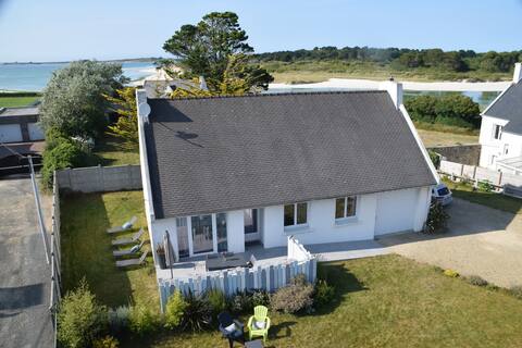 Beach 100 meters away with enclosed garden