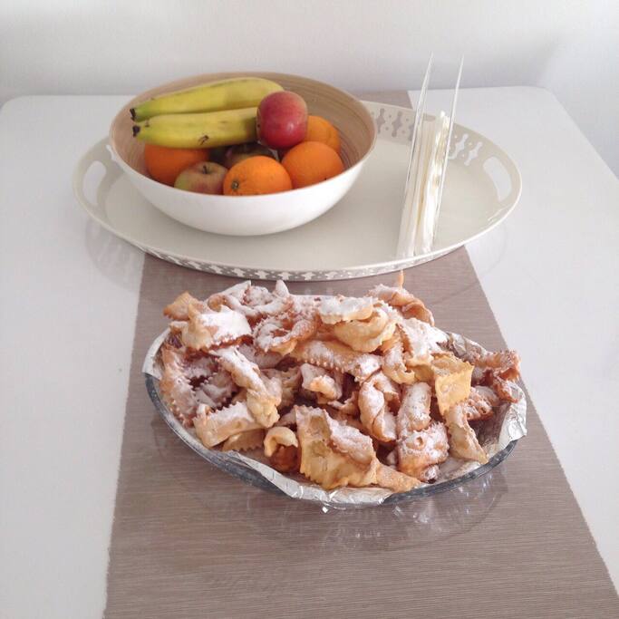 Welcome homemade Istrian sweets made by my grandma Marija and fresh fruits :)