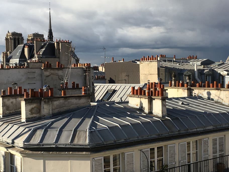 View : Notre-Dame's towers from the duplex