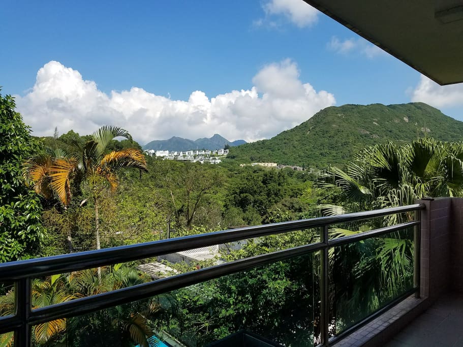 The view from the big balcony