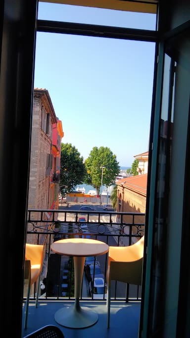 Balcony sea view.