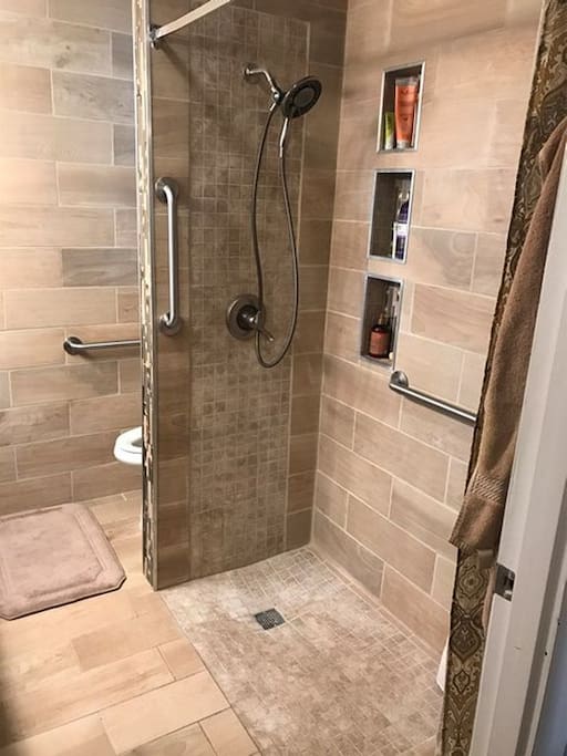 Guest bathroom - walk in shower
