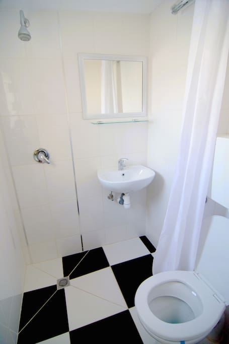 shiny and bright bathroom