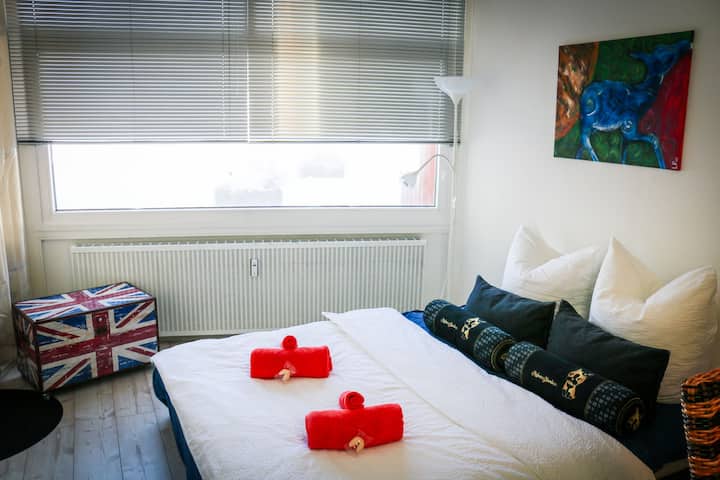 Das Gästebett bietet 2 weiteren Personen ausreichend Platz für eine erholsame Nacht.