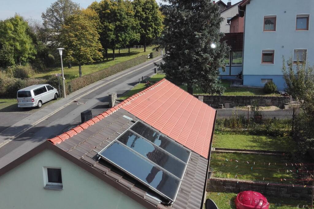 Blick aus dem Badezimmer