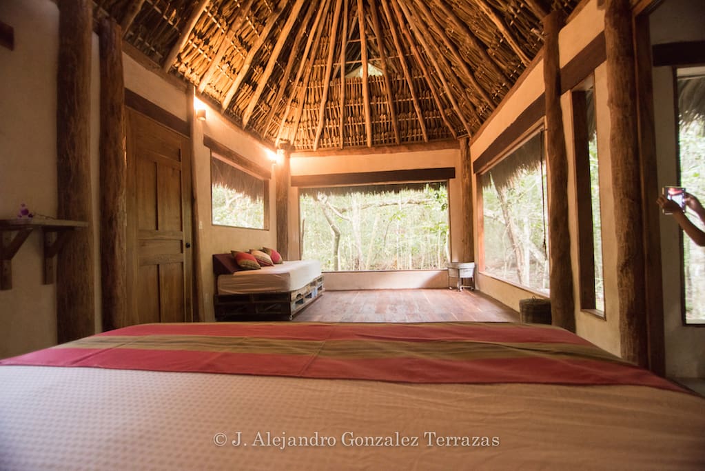 This is the view from your bed, all surrounded by nature