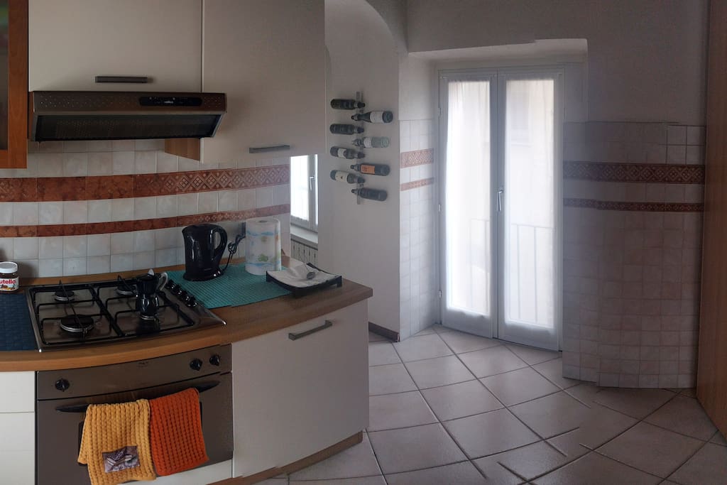 My kitchen with everything you need: fridge, oven, boiler, cookers, sink, etc.
