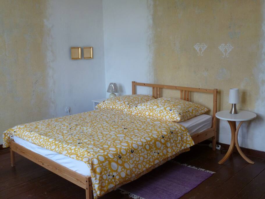 Modern bed with