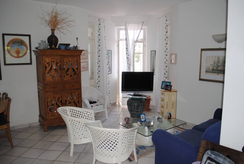 Living room with TV
