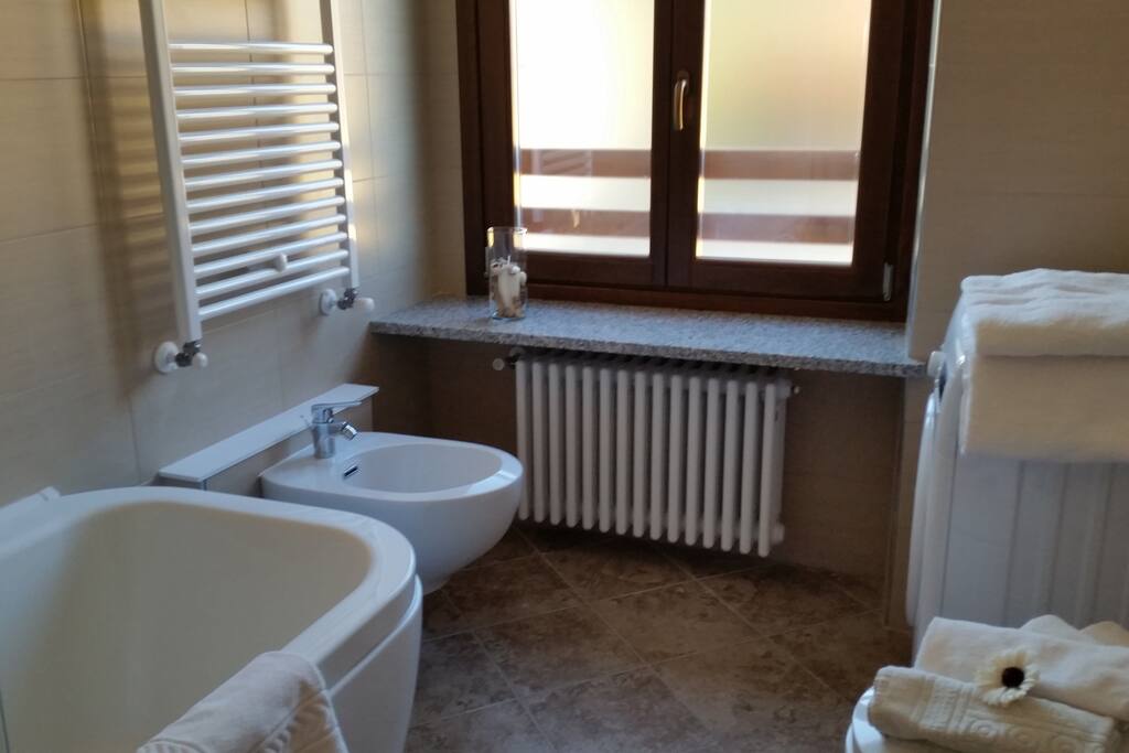 Il bagno privato con Vasca doccia