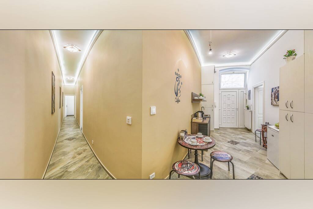 Corridor leading to your room