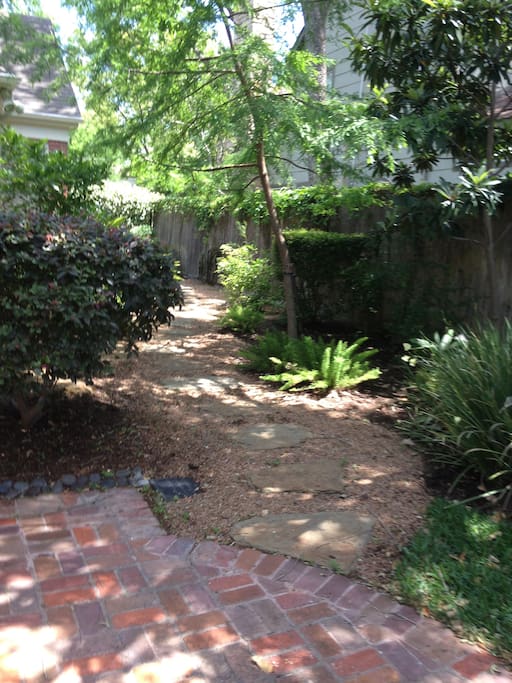 backyard garden path