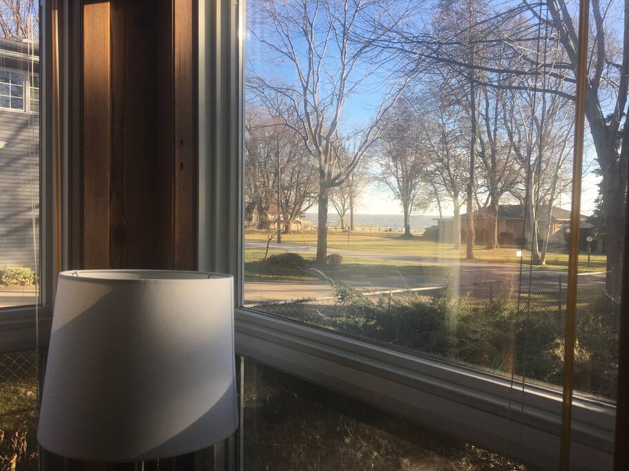 Lake view from the living room