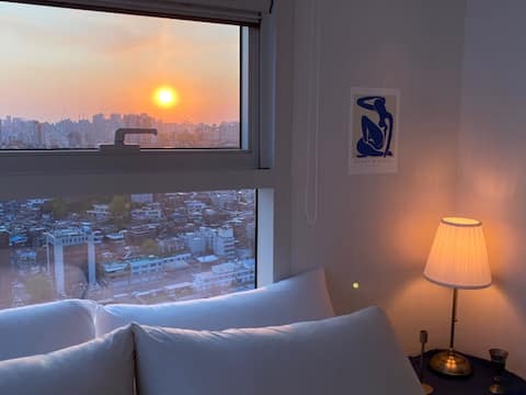 Great view of seoul city⭐️SEOUL STN 3min/Free gym