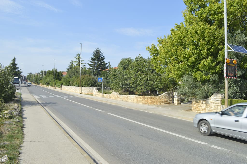road in front of the house