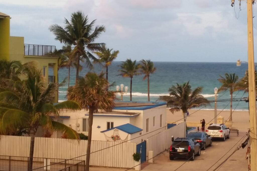 VIEW TO OCEAN FROM APARTMENT