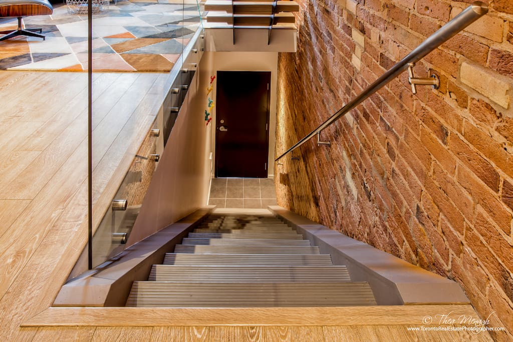 Staircase up to the loft