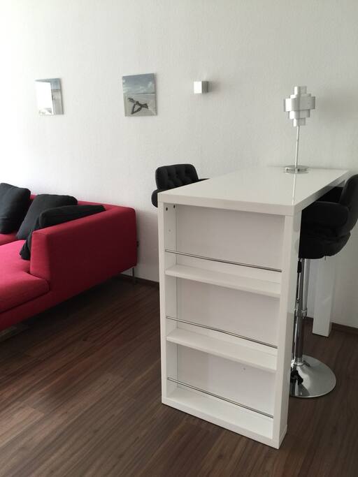 Essbereich im Wohnzimmer