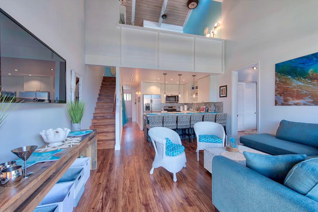 Living Room Area with open kitchen