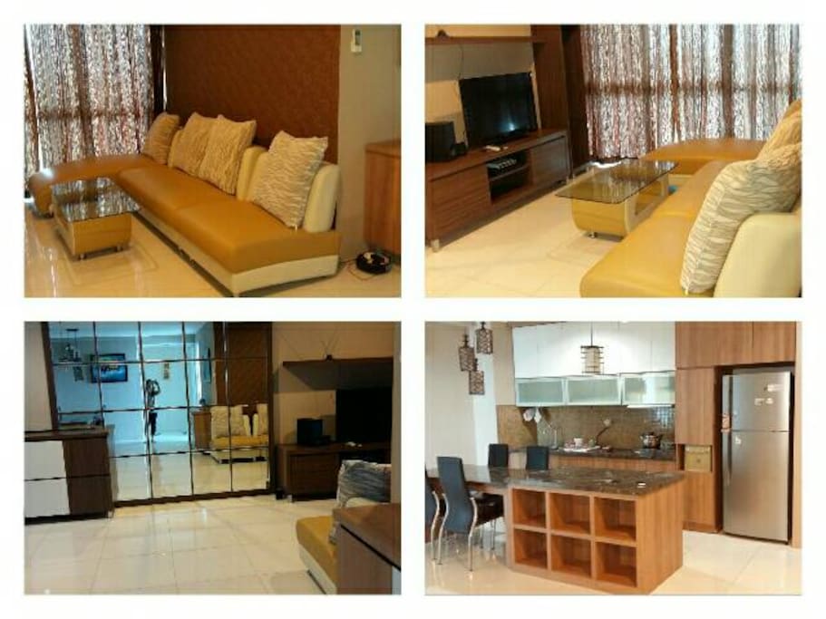 Living room, Dining room, & Kitchen