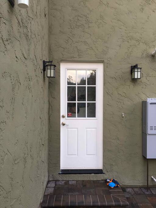 Side entrance to house.