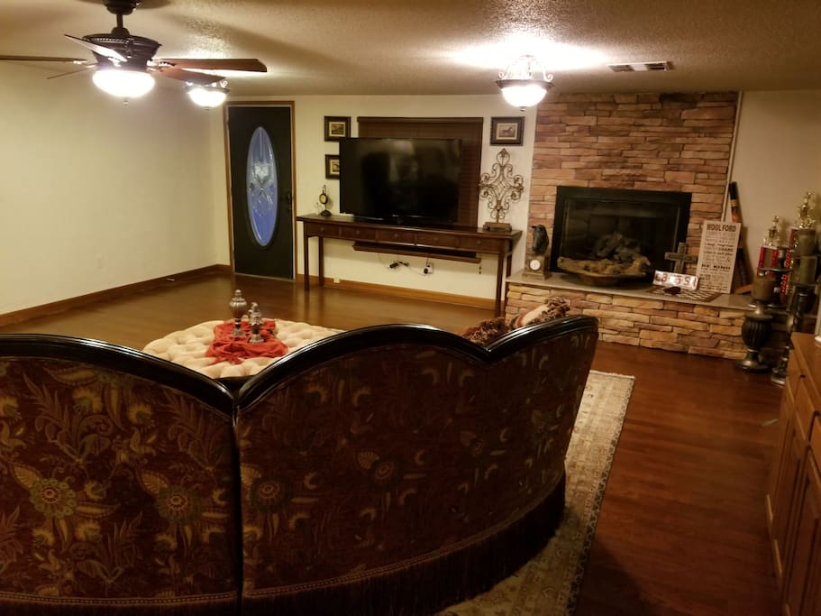 Smart tv in living area.