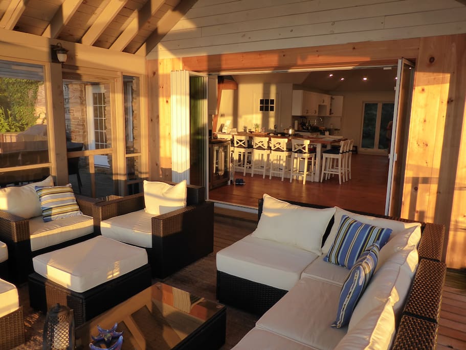 Enjoy the indoor outdoor space in any weather