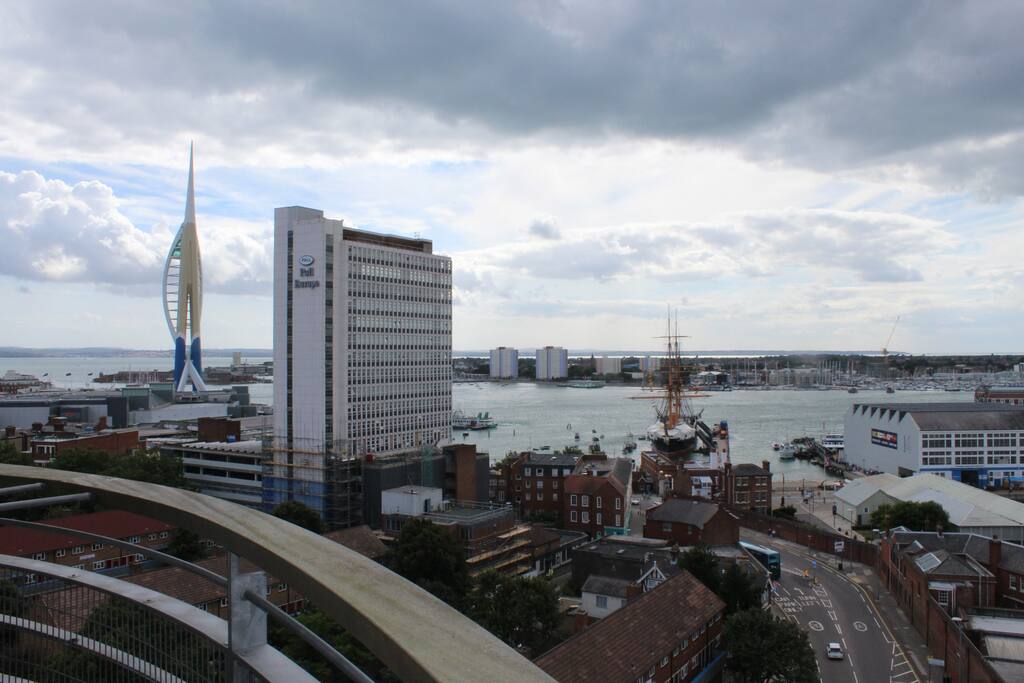 View toward Gunwharf Quays