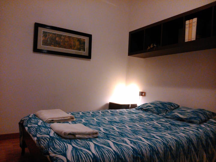 Master bedroom with double bed