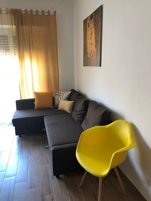 Sunny apartment: beach 150 meters, bike path 20 meters