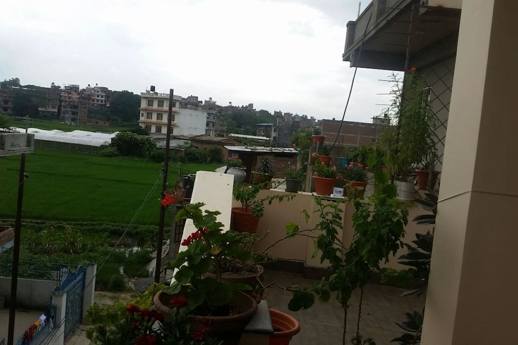 Common balcony at Saras Home