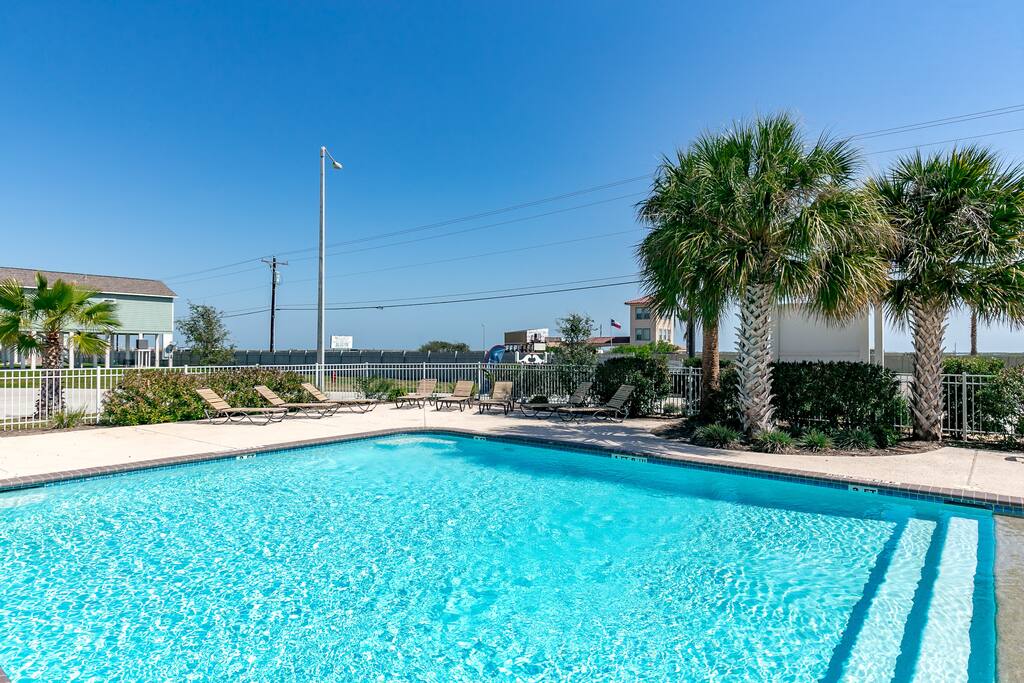 If you need a break from the beach, come take a dip in our sparkling pool