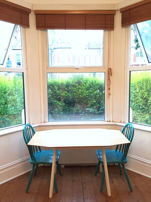 Dining area in living room